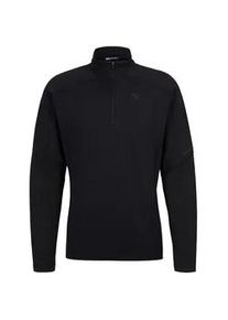 Sweatshirt Ziener "JIROTO-Z midlayer man", Herren, Gr. 60, schwarz, Obermaterial: 91% Polyester, 9% Elasthan; Obermaterial 2: 89% Polyester, 11% Elasthan, Sweatshirts Sweatshirt