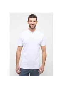 Langarm-Poloshirt Eterna "MODERN FIT", Damen, Gr. 40, wei&szlig;, Piqu&eacute;, 56% cotton, 5% Elasthan, 39% Polyester, tailliert, Shirts