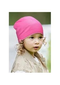 Beanie MaxiMo, M&auml;dchen, Gr. 57, pink, Baumwollmischung, M&uuml;tzen Beanie, UV-Schutz 50+ sch&uuml;tzt Kinder zuverl&auml;ssig vor Sonnenstrahlen