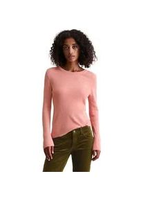 Marc O'Polo Rundhalspullover MARC O'POLO DENIM "aus softem Schurwolle-Mix", Damen, Gr. XXL, rosa (rose powder), Obermaterial: 40% Schurwolle, 40% Polyamid, 20% Viskose, unifarben, Rundhals, Pullover Rundhalspullover