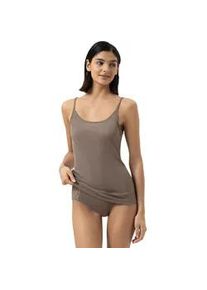 Unterhemd Mey "Wool Love", Damen, Gr. XXL/XXXL, N-Gr, beige (deep taupe), Obermaterial: 70% Schurwolle, 30% Seide, k&ouml;rpernah, Rundhals, Unterhemden Unterhemd, schmale Passform, Merino-Schurwolle, w&auml;rmend