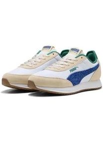 Sneaker Puma "R78 Lightwind Retro Run Sneakers Erwachsene", Damen, Gr. 42.5, wei&szlig; (wei&szlig; clyde royal canvas blau beige), Obermaterial: Synthetik, Textil, Kuhleder; Futter: Textil; Innensohle: Textil; Laufsohle: Gummi, Synthetik, Schuhe Sneaker
