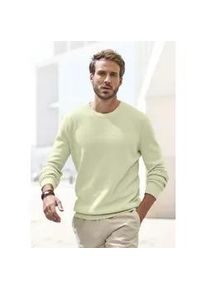 Strickpullover John Devin "bis Gr&ouml;&szlig;e 5XL", Herren, Gr. 5XL (72/74), gr&uuml;n (hellgr&uuml;n), Strick, Obermaterial: 50% Baumwolle, 50% Polyacryl, unifarben, regular fit normal, Rundhals, Strickb&uuml;ndchen, Pullover Strickpullover, Pullover in modischen Farben aus Baumwollmischung