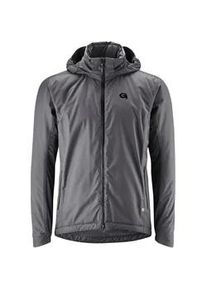 Fahrradjacke Gonso "Save Jacket Therm M", Herren, Gr. XXL, grau, 100% Polyester, Jacken Fahrradjacke, Herren Regenjacke wind- und wasserdicht, Radjacke mit Kapuze