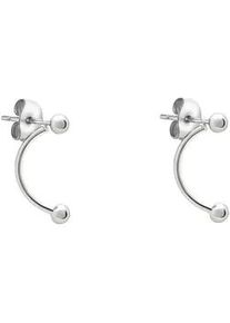 Paar Creolen Liebeskind Berlin "Schmuck Geschenk Edelstahl Ohrringe The Berlin Style", silber (silberfarben), Ohrringe, Damen, Edelstahl, Einh&auml;nger abnehmbar