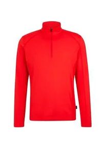 Sweatshirt Ziener "JELANO-Z midlayer man", Herren, Gr. 48, rot, Obermaterial: 88% Polyester, 12% Elasthan, Sweatshirts Sweatshirt