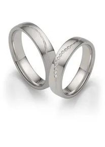 Trauring Firetti "Schmuck Geschenk Silber 925 Hochzeit Ehering Partnerring "LIEBE" Gr. 60, silber (silberfarben), Fingerringe, Damen, 60,mit Zirkonia, Silber 925 (Sterlingsilber), 5mm, Trauring, Made in Germany - wahlweise mit oder ohne Zirkonia