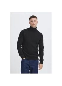 Rollkragenpullover Blend "BHBRANKO ROLL KNIT", Herren, Gr. S, schwarz (schwarz beauty melange), Strick, Obermaterial: 60% Wolle, 40% Nylon, unifarben, regular fit h&uuml;ftlang, hoch geschlossener Ausschnitt, Rippb&uuml;ndchen, Pullover Rollkragenpullover