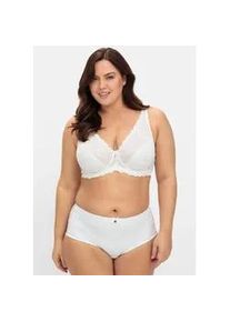 B&uuml;gel-BH sheego, Damen, Gr. 85, Cup D, wei&szlig;, 85% Polyamid, 15% Elasthan, BHs B&uuml;gel-BH