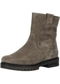 Stiefelette Gabor COMFORT "Gabor Comfort Stiefelette Veloursleder", Damen, Gr. 39, grau, Veloursleder, Schuhe Stiefelette