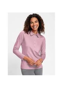 Poloshirt Casual Looks "Poloshirt", Damen, Gr. 50, rosa (ros&eacute;), 95% Baumwolle, 5% Elasthan, unifarben, Shirts