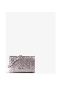 Umh&auml;ngetasche Valentino BAGS "EMBER", Damen, Gr. B/H/T: 19,5cm x 13cm x 5cm, silberfarben, Lederimitat, Taschen Umh&auml;ngetasche, Damen Clutch, Schultertasche, Minibag in eleganter, gl&auml;nzender Optik