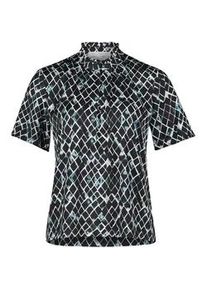 BETTY & CO Schlupfbluse BETTY & CO "Damen mit Fl&uuml;gel&auml;rmeln", Damen, Gr. 38, schwarz (mint, schwarz), Obermaterial: 100% Polyester, figurumspielend normal, Blusen Schlupfbluse