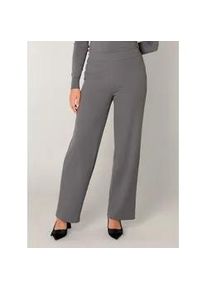 Treggings Base Level "Yarah", Damen, Gr. 36, L&auml;nge 30, grau (dunkelgrau), Web, Obermaterial: 97% Polyester, 3% Elasthan, unifarben, loose fit lang, Hosen Treggings, mit elastischem Bund