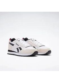 Sneaker Reebok CLASSIC "Reebok GLIDE", Damen, Gr. 38,5, wei&szlig; (wei&szlig;, vector rot, washed schwarz), Leder, Synthetik, Textil, Schuhe Sneaker