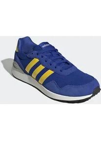 Sneaker Adidas SPORTSWEAR "RUN 60S 4.0", Herren, Gr. 47, gelb (semi lucid blau, gelb, grau two), Leder, Textil, Schuhe Sneaker