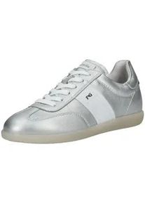 Sneaker Nero Giardini "Nero Giardini Sneaker Leder", Damen, Gr. 40, silber, Leder, Schuhe Sneaker