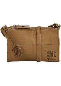 Clutch Burkely "Burkely Taschen Leder", Damen, Gr. onesize, braun (cognac), Leder, Taschen