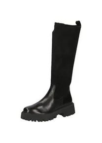 Stiefel Caprice "Caprice Stiefel Leder/Textil", Damen, Gr. 40, schwarz, Leder, Textil, Schuhe Stiefel
