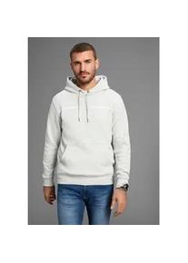Kapuzensweatshirt DELMAO, Herren, Gr. 3XL, grau, Sweatware, Obermaterial: 60% Baumwolle, 40% Polyester, bedruckt, schmal, Sweatshirts, Langarm, lockere Passform, mit Print, mit Kapuze
