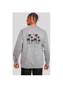 Sweatshirt F4NT4STIC "Escape Discover the World Palm Trees", Herren, Gr. 5XL, grau (erdgrau), Obermaterial: 50% Baumwolle, 50% Polyester, regular fit, Rundhals, ohne B&uuml;ndchen, Sweatshirts Sweatshirt, Discover the World
