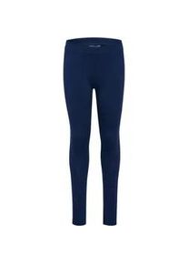 Leggings Hummel, M&auml;dchen, Gr. 152, N-Gr, blau (marineblaus), Obermaterial: 95% Baumwolle, 5% Elasthan, Hosen Leggings, sportlicher Stil, f&uuml;r Kinder und Jugendliche, hohe Bewegungsfreiheit