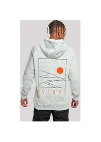 Kapuzenpullover F4NT4STIC "Escape Discover the World Landscape", Herren, Gr. 5XL, grau (erdgrau), Obermaterial: 65% Baumwolle, 35% Polyester, slim fit, Pullover Kapuzenpullover, Discover the World