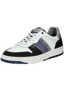 Sneaker Bullboxer "Bullboxer Sneaker Leder", Herren, Gr. 43, navy, wei&szlig;, Leder, Schuhe Sneaker