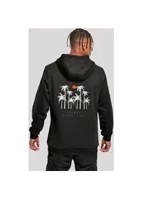 Kapuzenpullover F4NT4STIC "Escape Discover the World Palm Trees", Herren, Gr. XL, schwarz, Obermaterial: 65% Baumwolle, 35% Polyester, slim fit, Pullover Kapuzenpullover, Discover the World