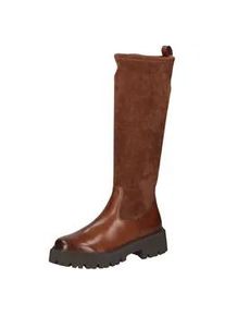 Stiefel Caprice "Caprice Stiefel Leder/Textil", Damen, Gr. 38, braun (cognac), Leder, Textil, Schuhe Stiefel