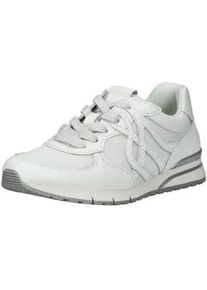 Sneaker Gabor COMFORT "Gabor Comfort Sneaker Leder/Textil", Damen, Gr. 39, wei&szlig;, Leder, Textil, Schuhe Sneaker