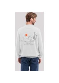 Sweatshirt F4NT4STIC "Escape Discover the World Savannah", Herren, Gr. M, wei&szlig; (off, wei&szlig;), Obermaterial: 80% Baumwolle, 20% Polyester, regular fit, Rundhals, ohne B&uuml;ndchen, Sweatshirts Sweatshirt, Discover the World