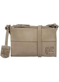 Clutch Burkely "Burkely Taschen Leder", Damen, Gr. onesize, grau, Leder, Taschen