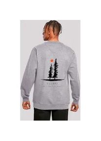 Sweatshirt F4NT4STIC "Escape Discover the World Pinetree", Herren, Gr. 5XL, grau (erdgrau), Obermaterial: 50% Baumwolle, 50% Polyester, regular fit, Rundhals, ohne B&uuml;ndchen, Sweatshirts Sweatshirt, Discover the World