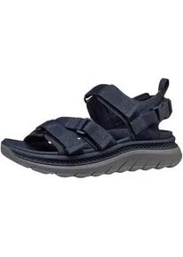 Sandale Geox "Geox Sandalen Lederimitat/Textil", Herren, Gr. 42, blau, Lederimitat, Textil, Schuhe Sandale