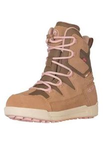 Winterstiefel Trollkids "KIDS FINNMARK WINTER BOOTS", M&auml;dchen, Gr. 38, braun (braun ochre), Leder, Synthetik, Schuhe Winterstiefel, Snowboots, Winterstiefel, Winterschuhe, f&uuml;r Kinder, wasserdicht