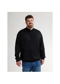 Troyer PETROL INDUSTRIES, Herren, Gr. 5XL, schwarz (deep schwarz), Strick, Obermaterial: 85% Viskose, 15% Nylon, unifarben, regular fit normal, ohne Ausschnitt, Rippb&uuml;ndchen, Pullover Troyer, mit Rippb&uuml;ndchen