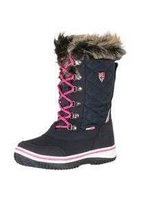 Winterstiefel Trollkids "GIRLS HOLMENKOLLEN SNOW BOOTS XT", Kinder, Gr. 34, bunt (navy, magenta), Synthetik, Textil, Schuhe Winterstiefel, Winterschuhe, Winterboots, Snowboots, wasserdicht, reflektierend