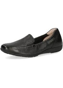 Slipper Caprice "Caprice Slipper Leder", Damen, Gr. 38, schwarz, Leder, Schuhe Slipper