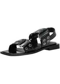 Riemchensandale Steve Madden "Steve Madden Sandalen Lederimitat", Damen, Gr. 37, schwarz, Lederimitat, Schuhe Riemchensandale