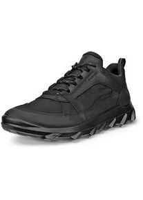 Sneaker Ecco "Mx Low wp", Herren, Gr. 41, schwarz, Leder, Textil, Schuhe Sneaker, Schn&uuml;rschuh, Freizeitschuh mit BREATHRU Konzept, waterproof