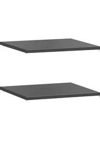 Einlegeboden "York Schlafen", grau (grau anthrazit), B:55,2cm H:2,2cm T:55cm, Holzwerkstoff, SET ONE BY Musterring, Einlegeb&ouml;den, Einlegeboden, 2er-Set, anthrazit oder wei&szlig;, verschiedene Gr&ouml;&szlig;en