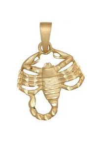 Sternzeichenanh&auml;nger Jobo "Anh&auml;nger Sternzeichen", goldfarben, Schmuckanh&auml;nger, Damen, Skorpion, Silber 925 (Sterlingsilber), 925 Silber vergoldet matt