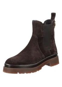 Snowboots Gant "Gant Stiefel Veloursleder/Textil", Damen, Gr. 38, braun (dunkelbraun), Textil, Veloursleder, Schuhe Snowboots