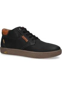 Sneaker Camel Active, Herren, Gr. 44, schwarz, Leder, Schuhe Sneaker, Schn&uuml;rboots, Freizeitschuh mit Logo-Flag