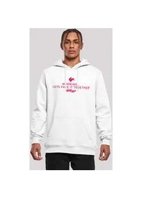 Kapuzenpullover F4NT4STIC "Kellogg's Breakfast Cereals Morning Lets Face It", Herren, Gr. 3XL, wei&szlig;, Obermaterial: 65% Baumwolle, 35% Polyester, slim fit, Pullover Kapuzenpullover, Premium Qualit&auml;t