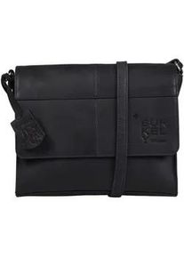 Umh&auml;ngetasche Burkely "Burkely Taschen Leder", Damen, Gr. onesize, schwarz, Leder, Taschen Umh&auml;ngetasche