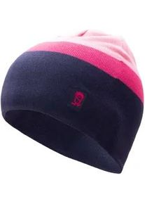 Strickm&uuml;tze Trollkids "KIDS NORDLAND CAP", Jungen, Gr. 6 (53/56), rosa (deep violet, schwarz pink), Obermaterial: 95% Polyacryl, 5% Elasthan, M&uuml;tzen Strickm&uuml;tze