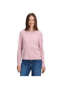 Strickpullover BETTY & CO "Damen mit Rundhalsausschnitt", Damen, Gr. 36, rose melange, Strick, Obermaterial: 50% Viskose, 27% Polyamid, 23% Polyester, gerade lang, Rundhals, Pullover Strickpullover