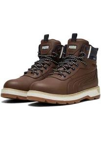 Winterboots Puma "DESIERTO V3 PURETEX", Damen, Gr. 43, chestnut braun, chestnut braun, new navy, Synthetik, Schuhe Winterboots, Sneakerboots, Winterschuhe, wasserdicht